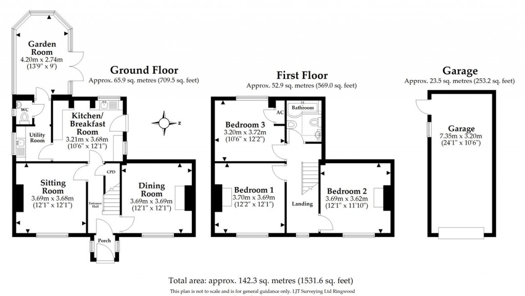 Floorplans For Eastfield Lane, Ringwood, BH24