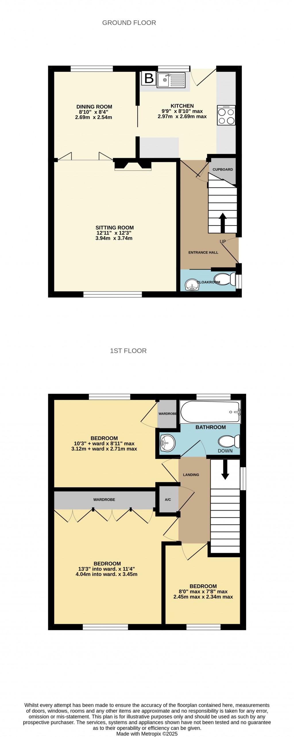 Floorplans For Seeley Crescent, Street, Somerset