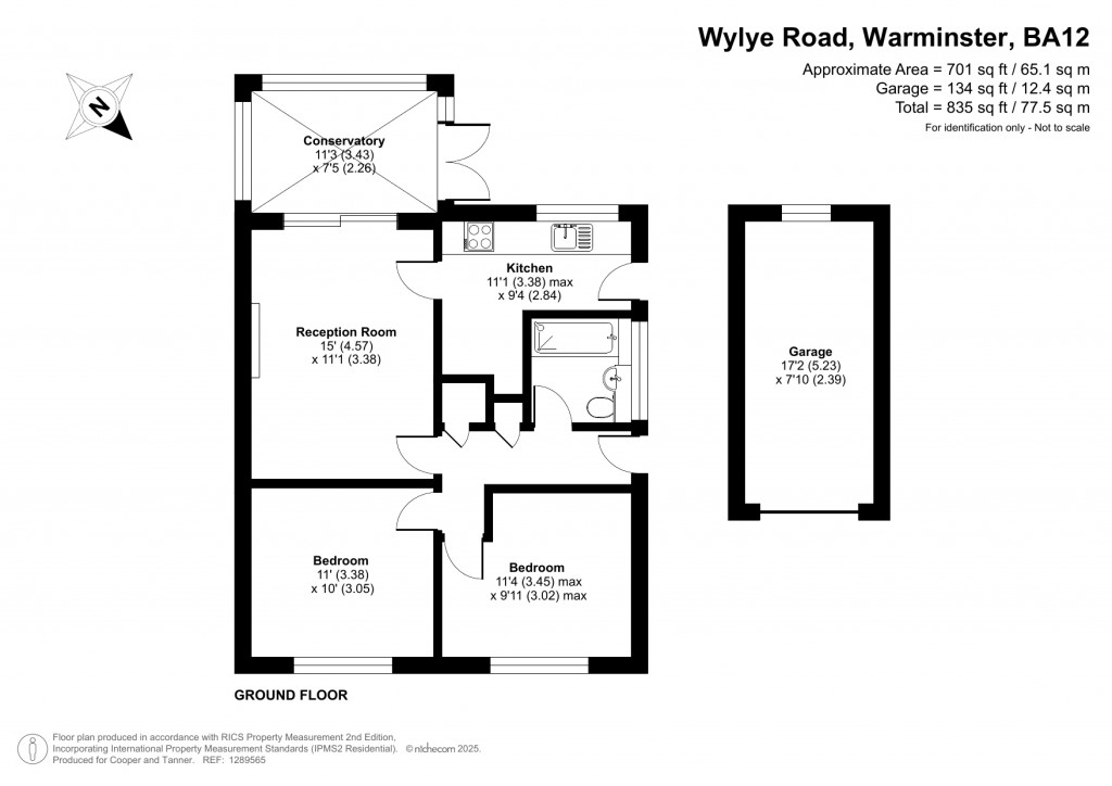 Floorplans For Wylye Road, Warminster, Wiltshire