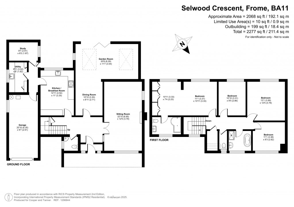 Floorplans For Selwood Crescent, Frome, Somerset