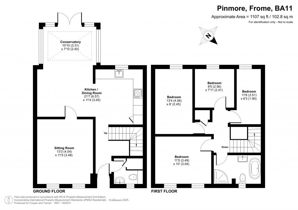 Floorplans For Pinmore, Frome, Somerset