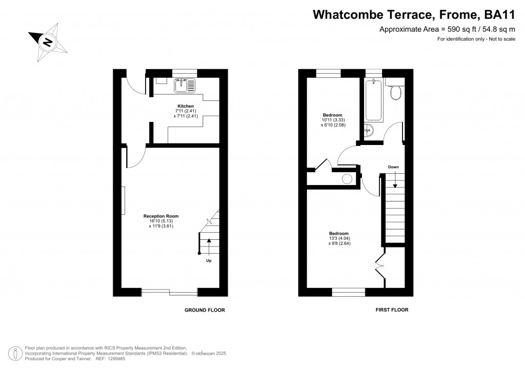 Floorplans For Whatcombe Terrace, Frome, Somerset