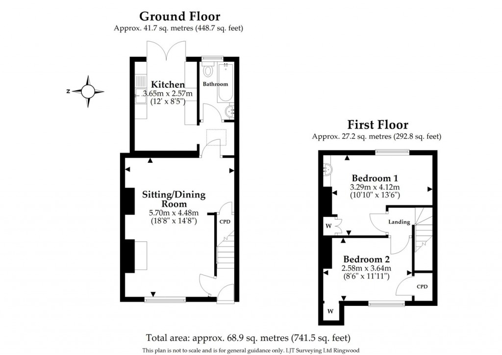 Floorplans For Garden Road, Burley, Ringwood, BH24