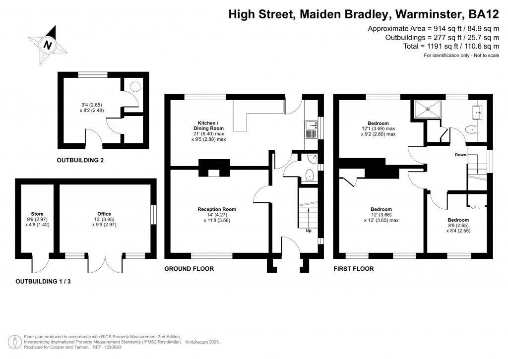 Floorplans For Maiden Bradley, Wiltshire