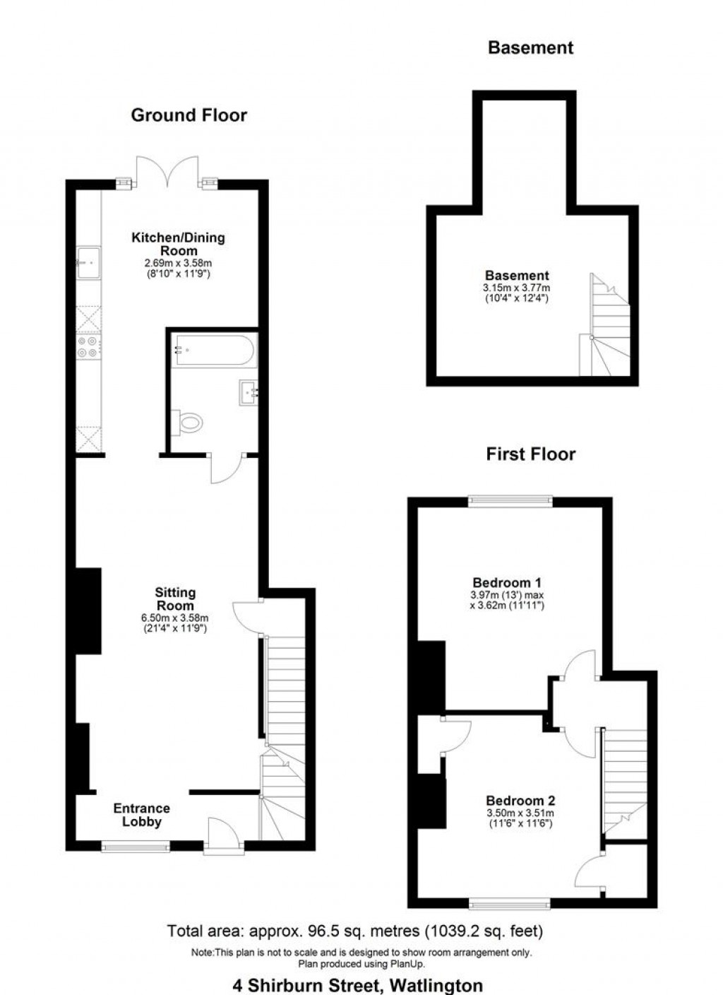 Floorplans For Shirburn Street, WATLINGTON