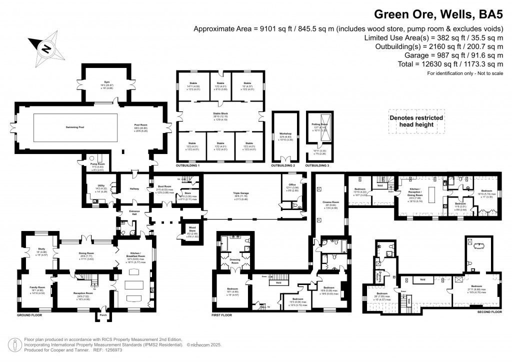 Floorplans For Green Ore, Wells, Somerset