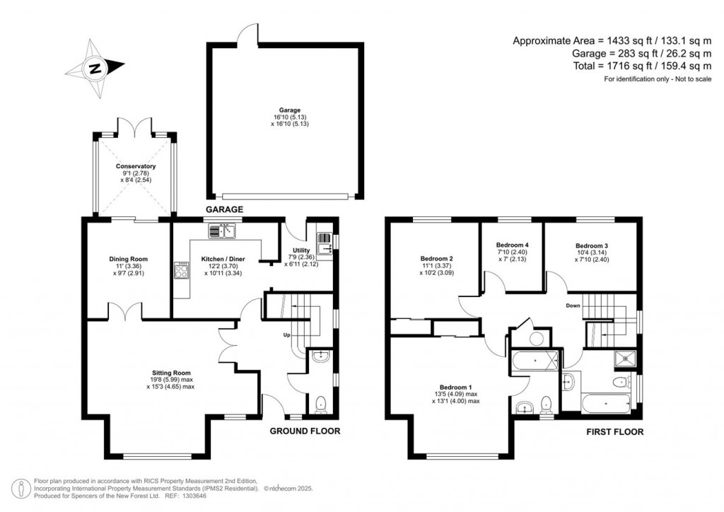 Floorplans For Heron Close, Sway, Lymington, SO41