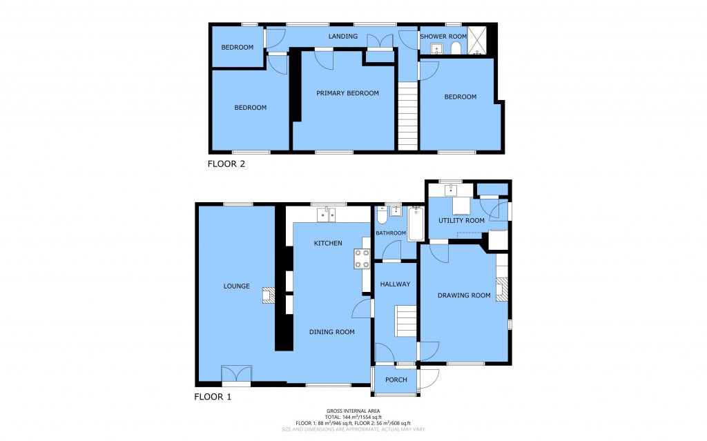 Floorplans For Punnetts Town, Heathfield, East Sussex