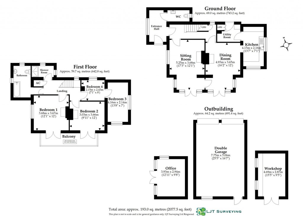 Floorplans For The Common, Woodgreen, Fordingbridge, SP6