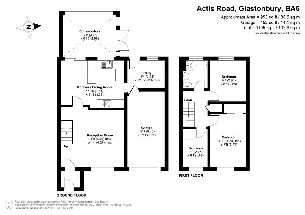 Floorplans For Actis Road, Glastonbury, Somerset