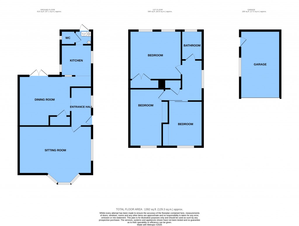 Floorplans For Netherfield, Battle, East Sussex