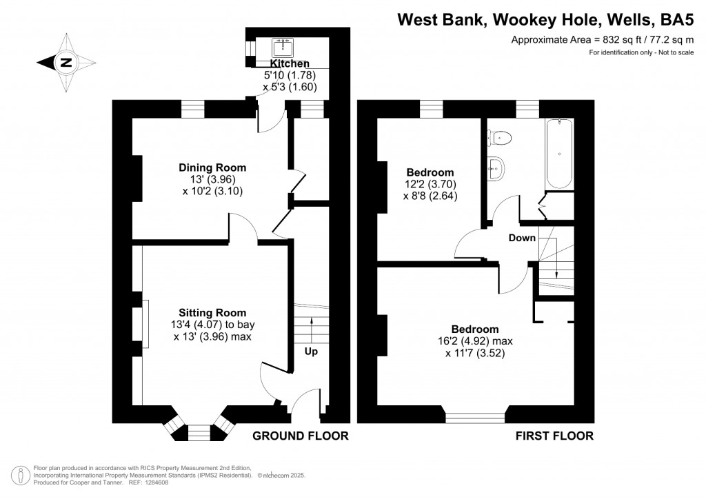 Floorplans For Wookey Hole, Nr Wells, Somerset