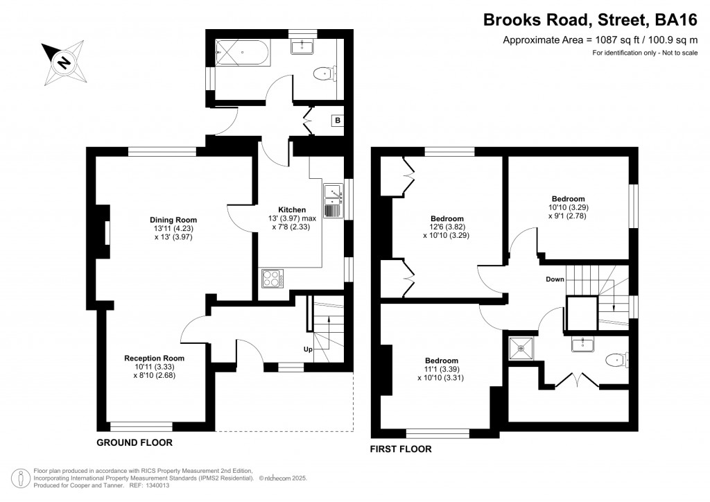 Floorplans For Brooks Road, Street, Somerset