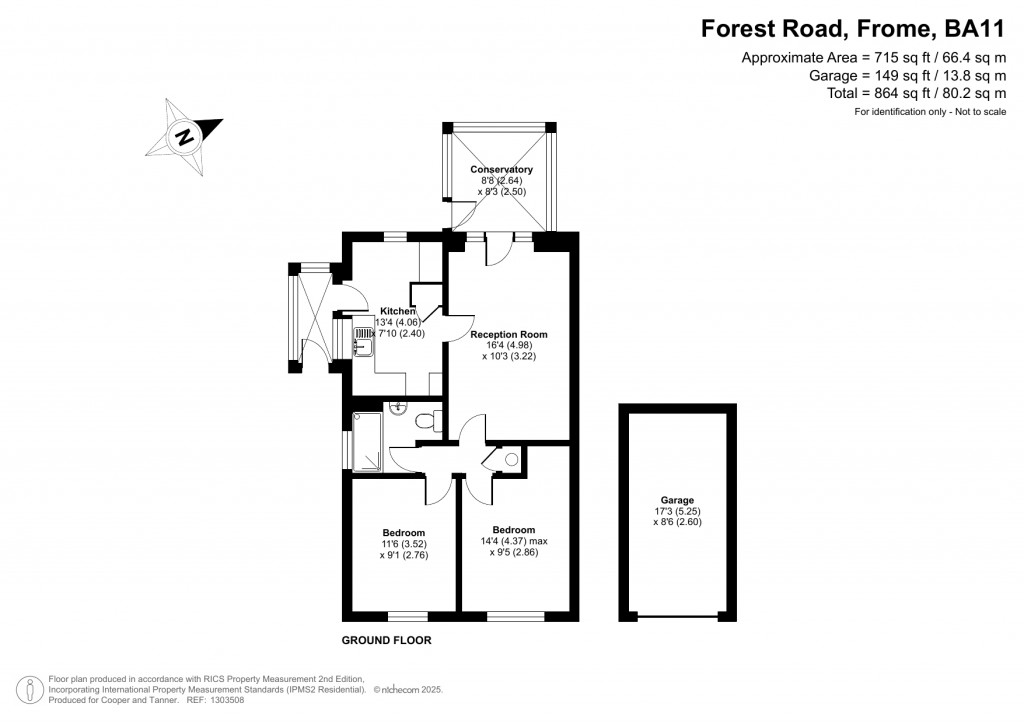 Floorplans For Forest Road, Frome, Somerset