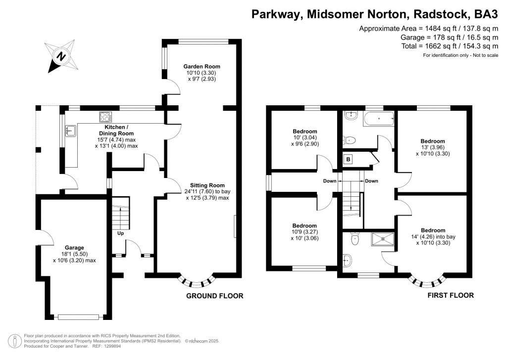 Floorplans For Parkway, Midsomer Norton, Radstock, Somerset