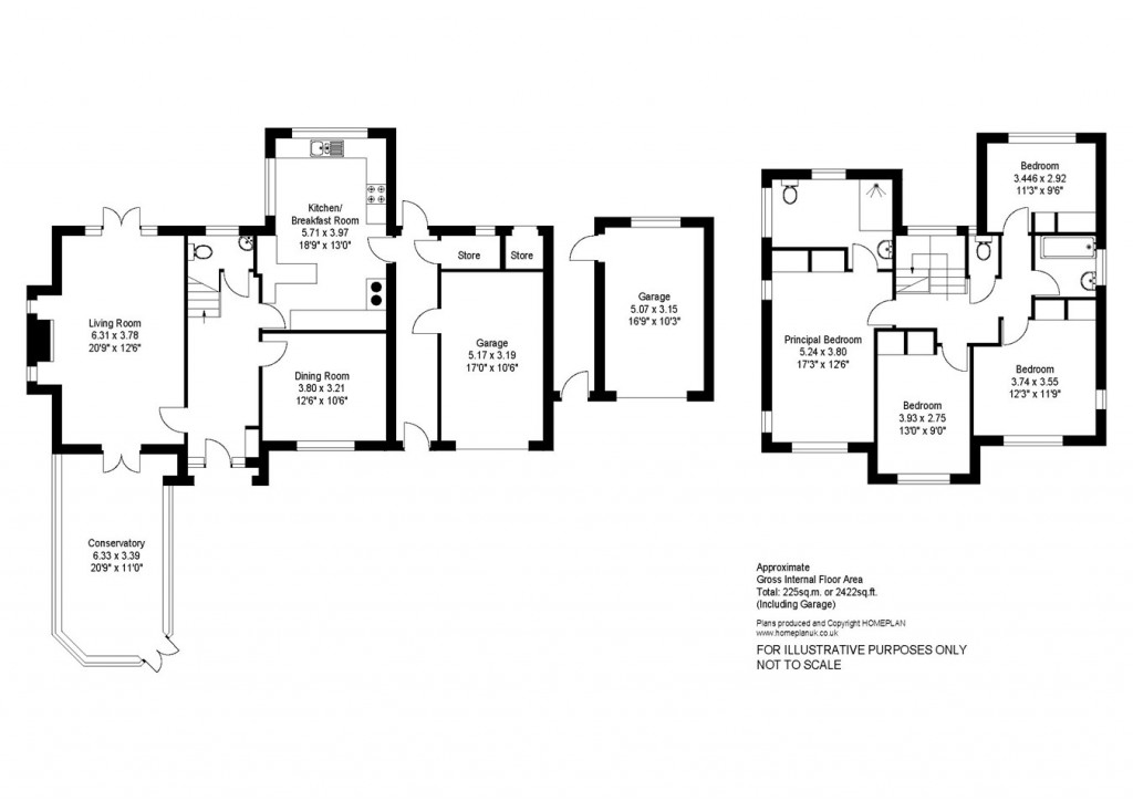 Floorplans For Park Lane, Milford on Sea, Lymington, SO41
