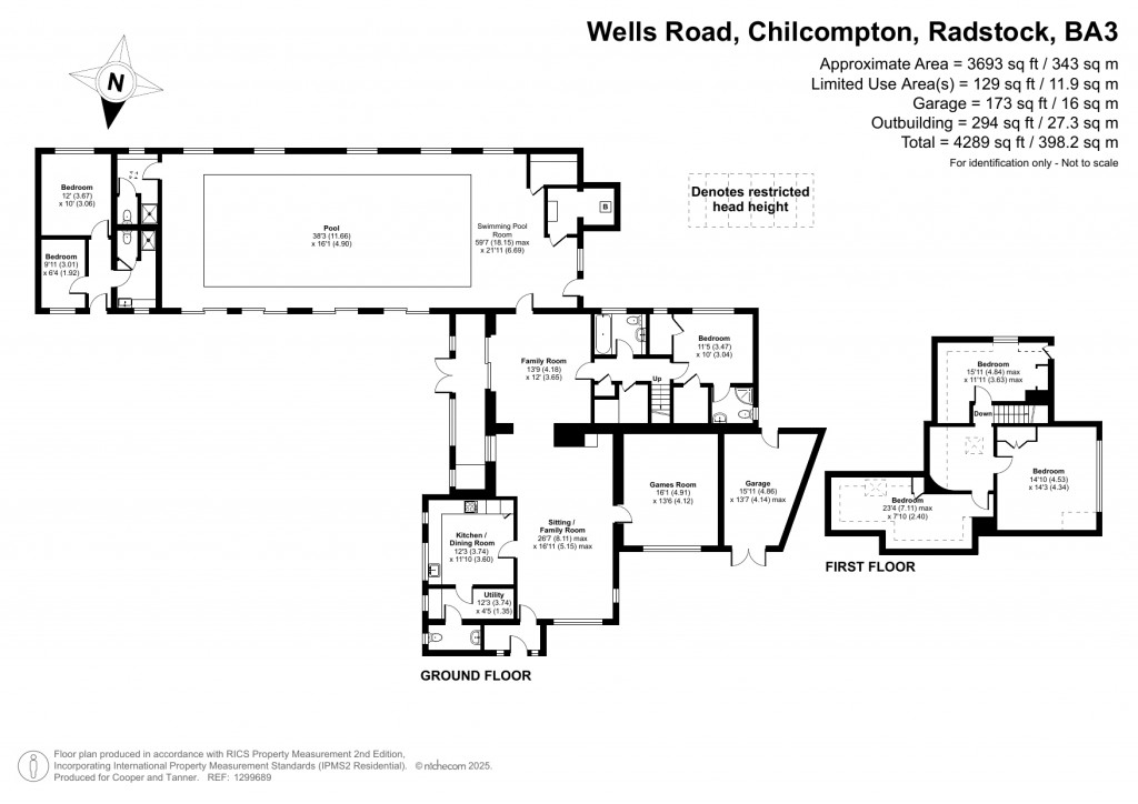 Floorplans For Chilcompton, Radstock, Somerset