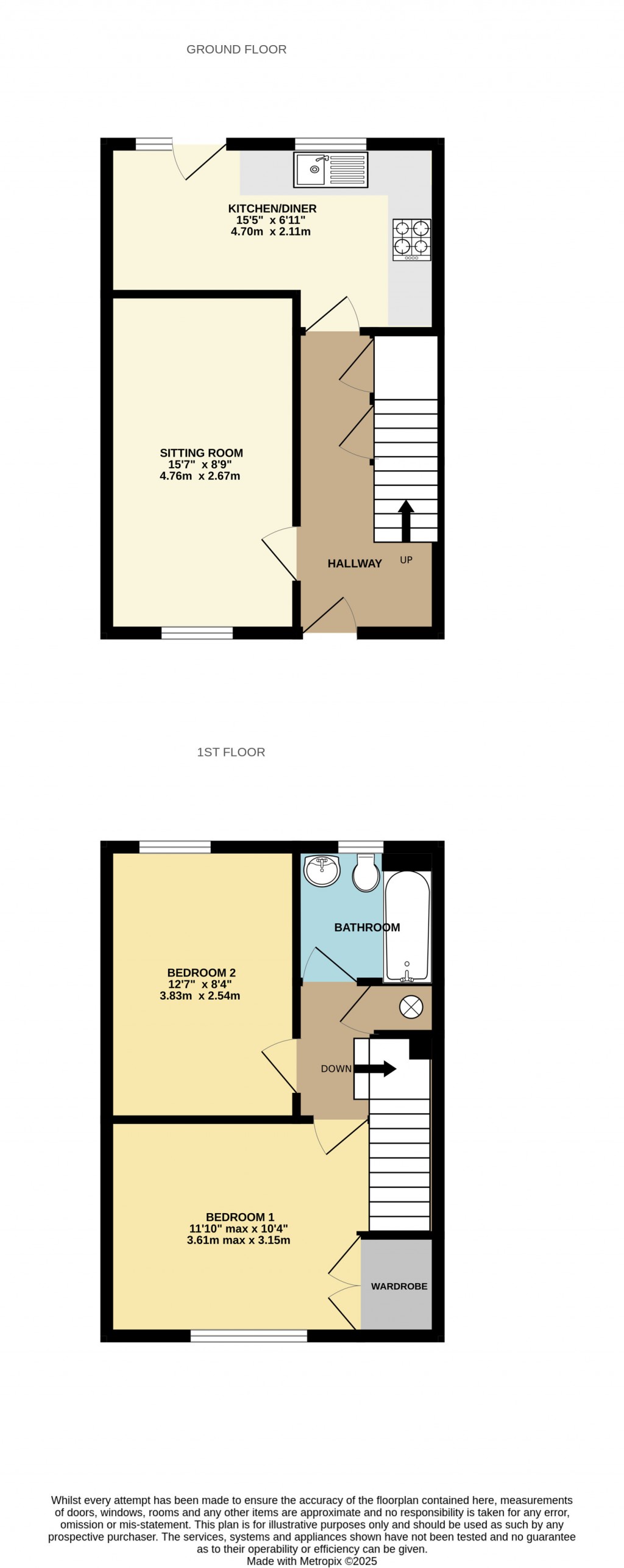 Floorplans For Clover Ground, Shepton Mallet, Somerset