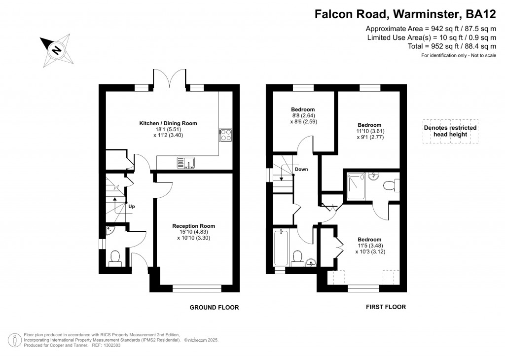 Floorplans For Falcon Road, Warminster, Wiltshire