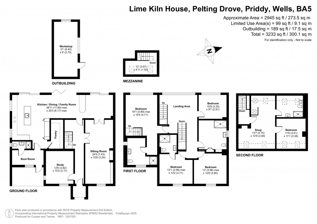 Floorplans For Priddy, Nr Wells, Somerset