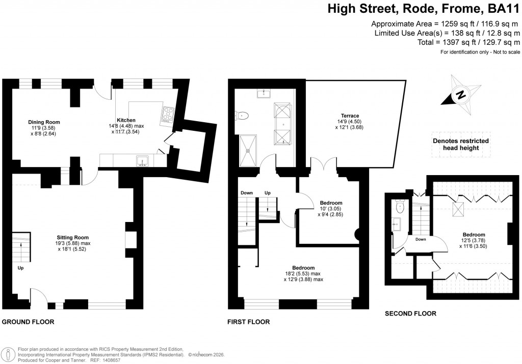 Floorplans For Rode, Frome, Somerset