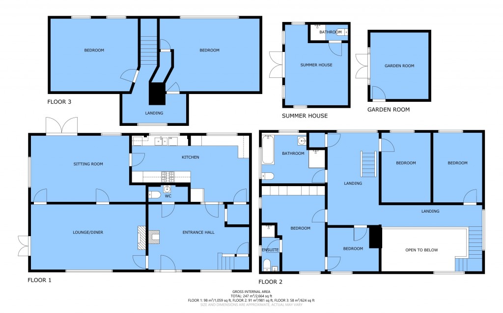Floorplans For Cripps Corner Road, Staplecross, East Sussex