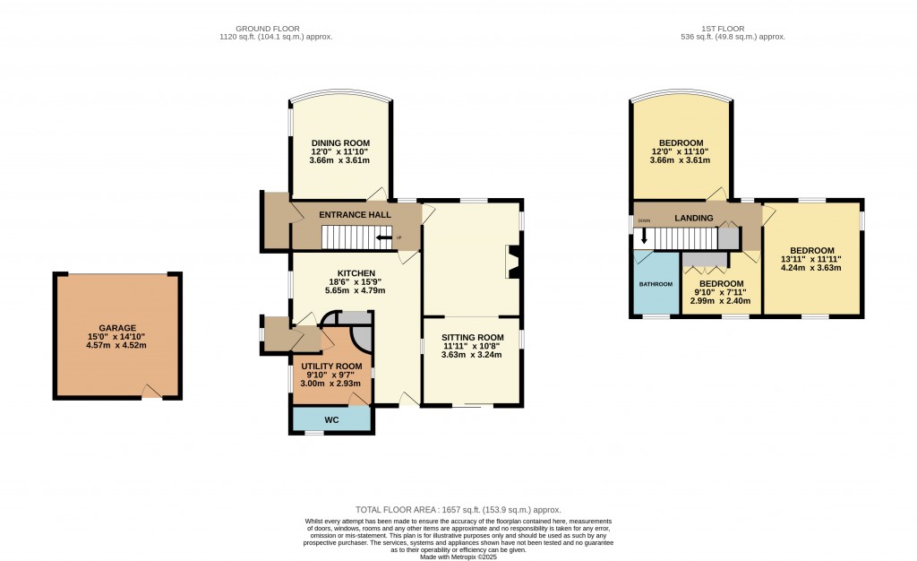 Floorplans For Mudgley Road, Wedmore, Somerset
