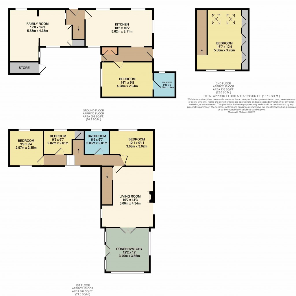 Floorplans For High Street, Banwell