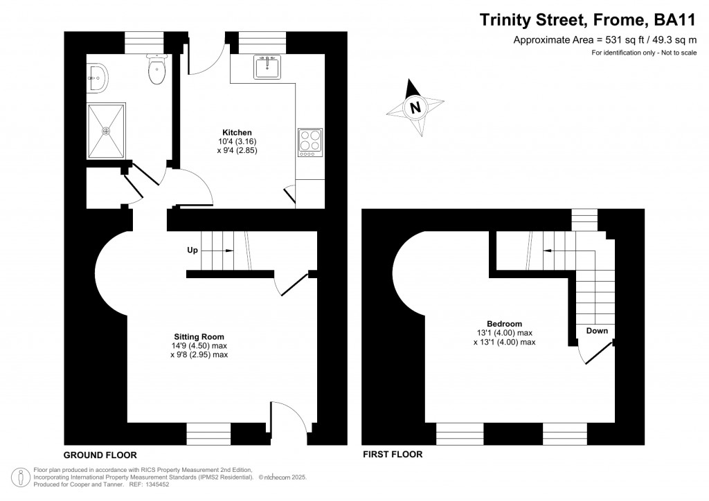 Floorplans For Trinity Street, Frome, Somerset