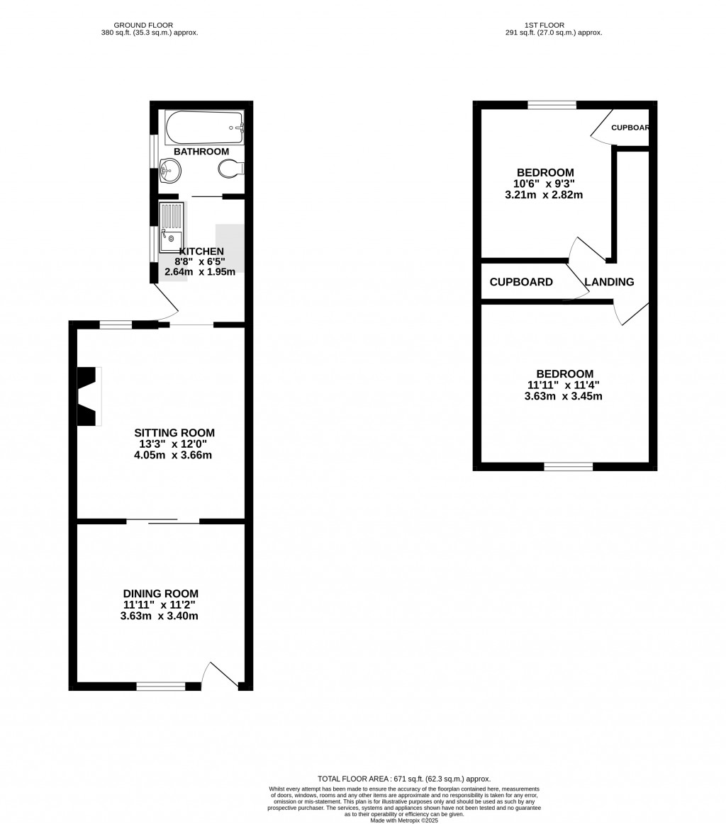 Floorplans For Westfield, Radstock, Somerset