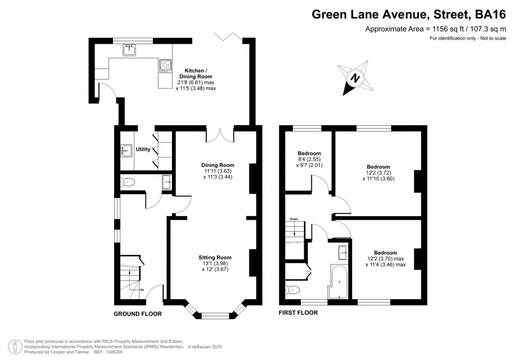 Floorplans For Green Lane Avenue, Street, Somerset
