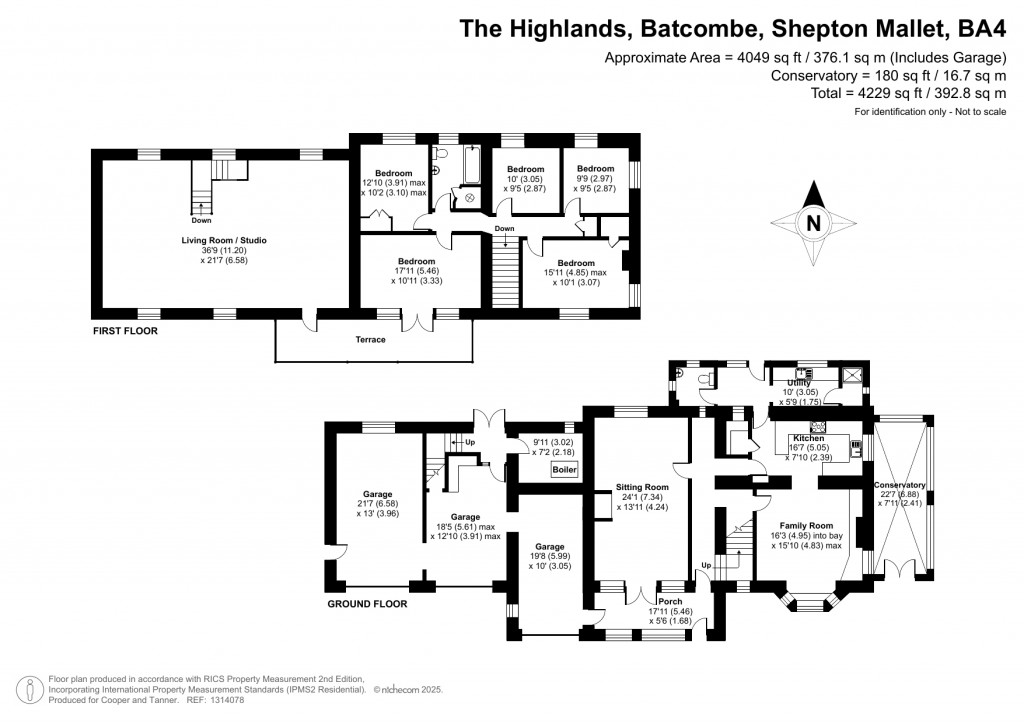 Floorplans For Batcombe, Somerset