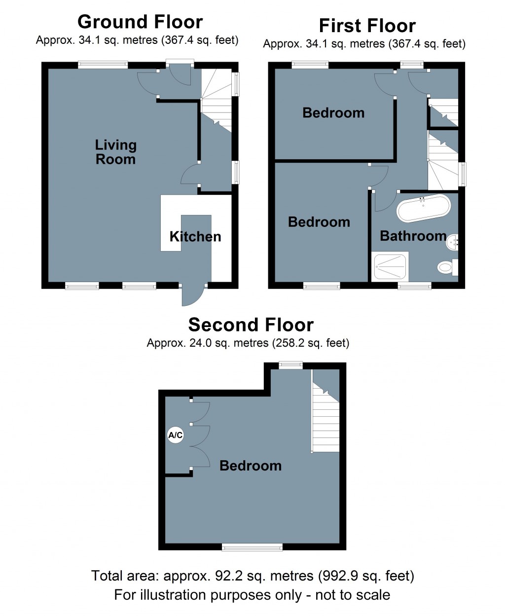 Floorplans For Blacksmiths Field, Crowhurst, East Sussex