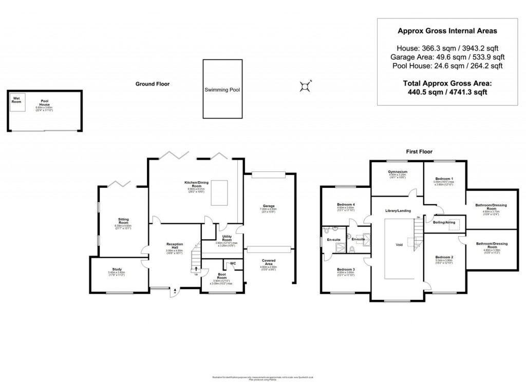 Floorplans For Ridgeway Lane, Lymington, SO41