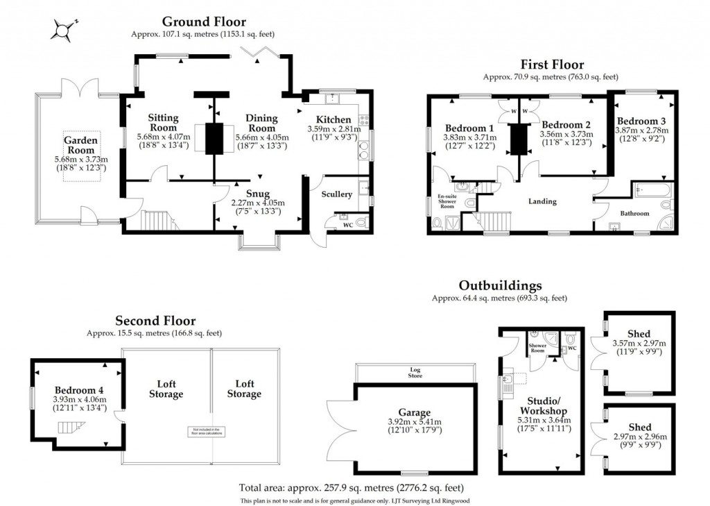 Floorplans For The Common, Woodgreen, Fordingbridge, SP6