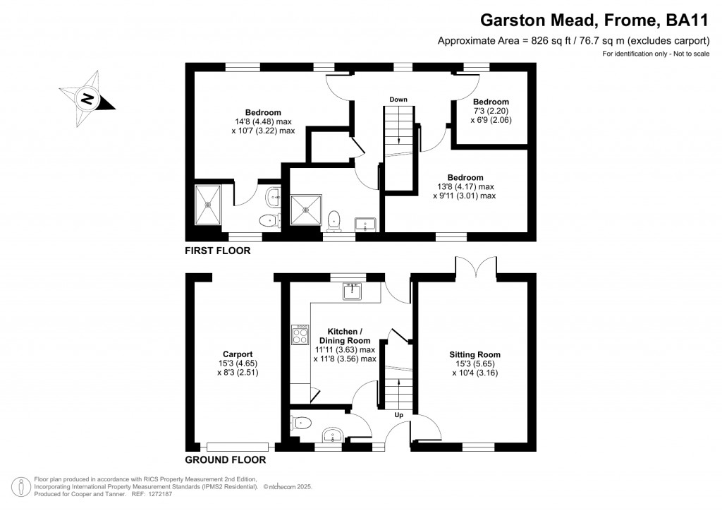 Floorplans For Garston Mead, Frome, Somerset