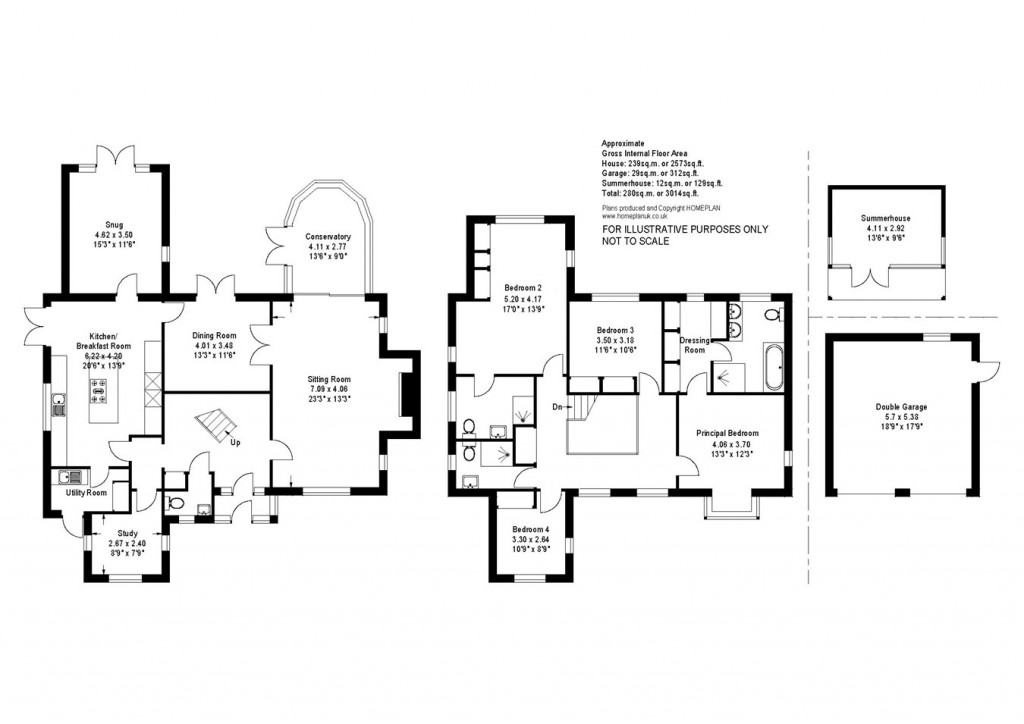 Floorplans For Blackbush Road, Milford on Sea, Lymington, SO41