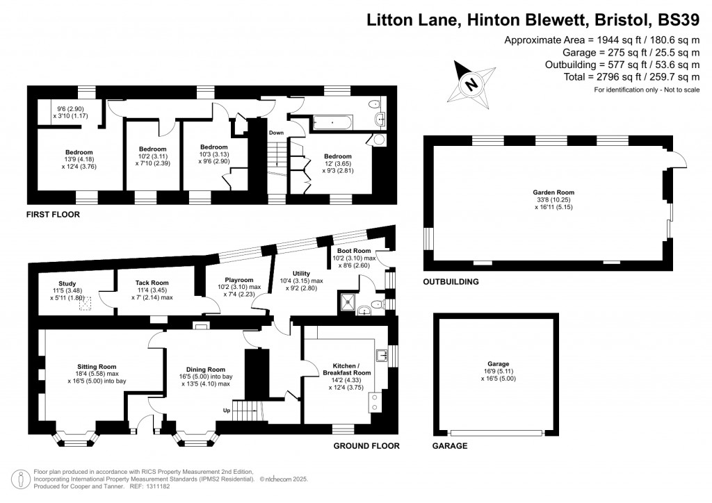 Floorplans For Hinton Blewett, Bristol, Somerset