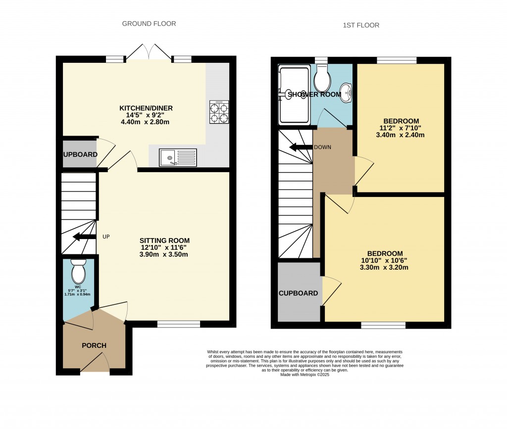 Floorplans For Clares Road, Wells, Somerset