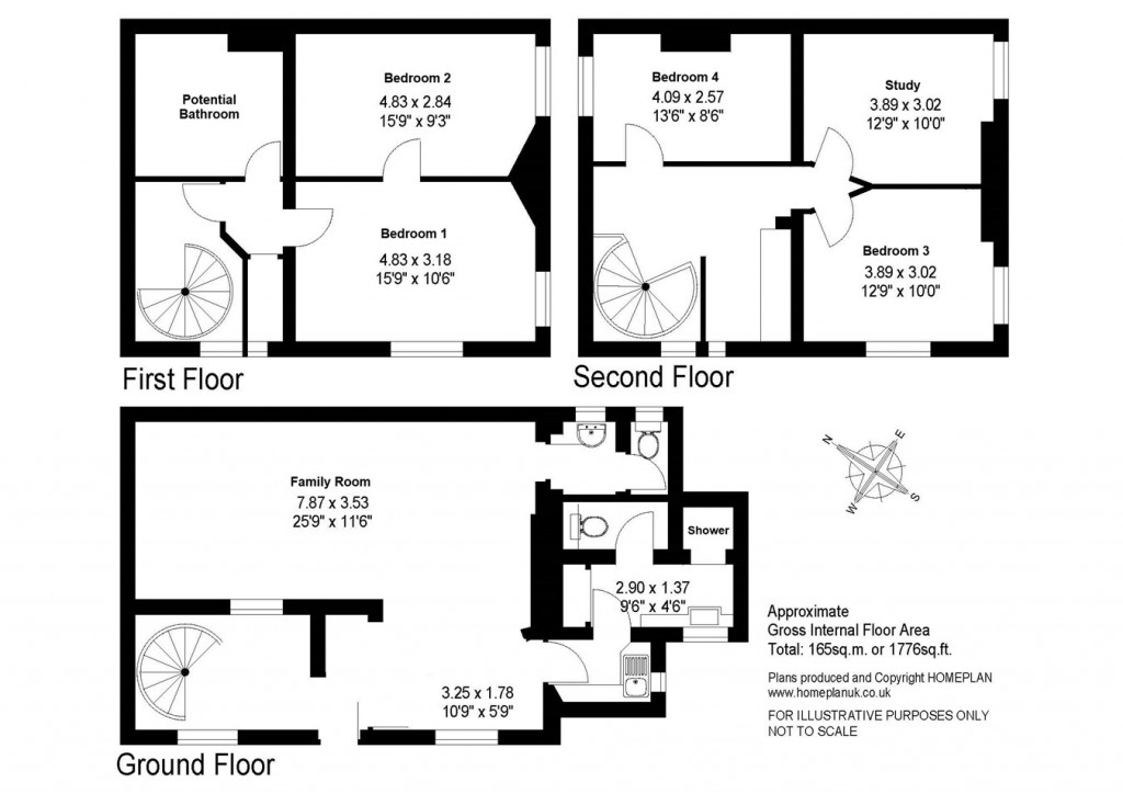 Floorplans For High Street, Lymington, Hampshire, SO41
