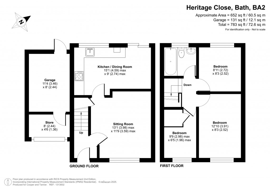 Floorplans For Heritage Close, Peasedown St John, Bath, Somerset