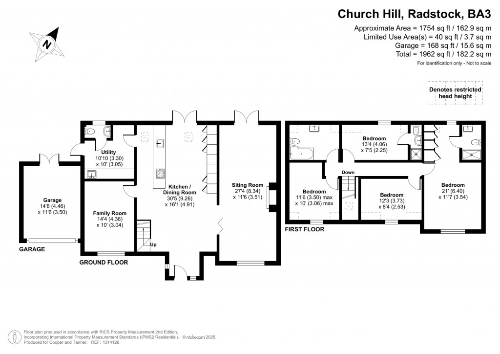 Floorplans For Church Hill, Writhlington, Radstock