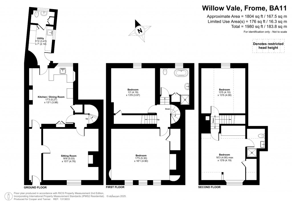 Floorplans For Willow Vale, Frome, Somerset
