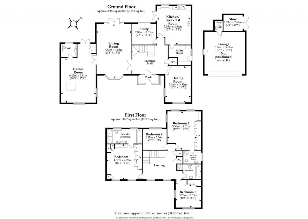 Floorplans For The Chase, Ringwood, BH24