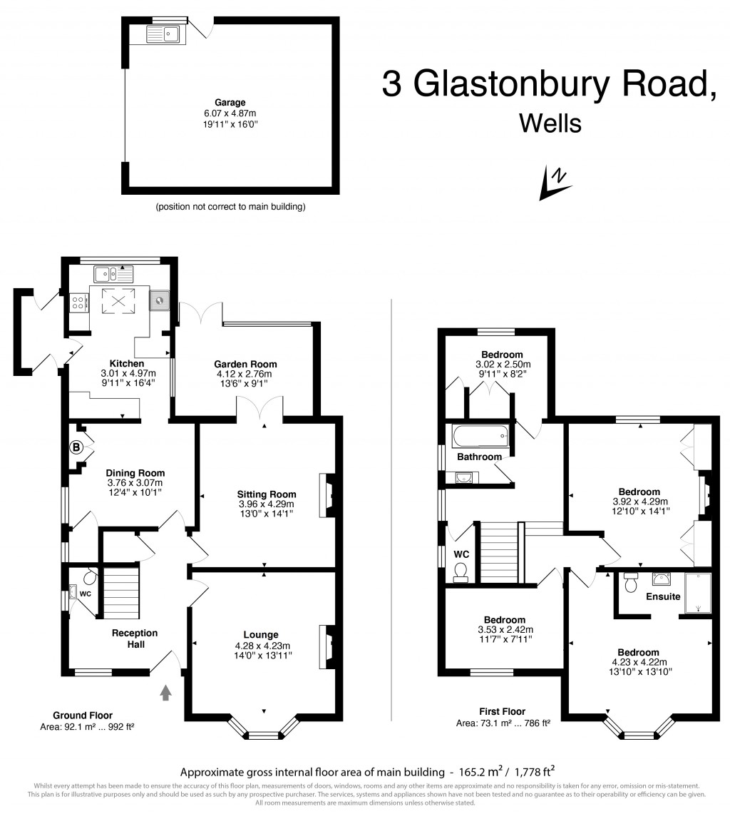 Floorplans For Glastonbury Road, Wells, Somerset