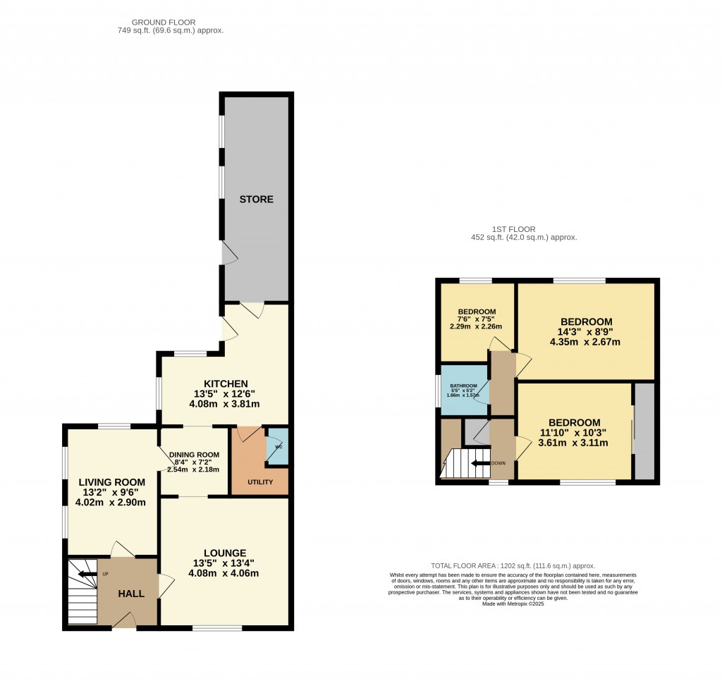 Floorplans For Budgetts Mead, Cheddar, Somerset