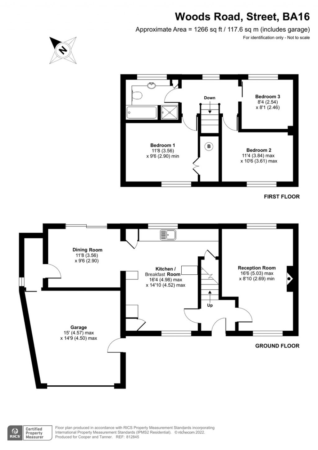 Floorplans For Woods Road, Street, Somerset