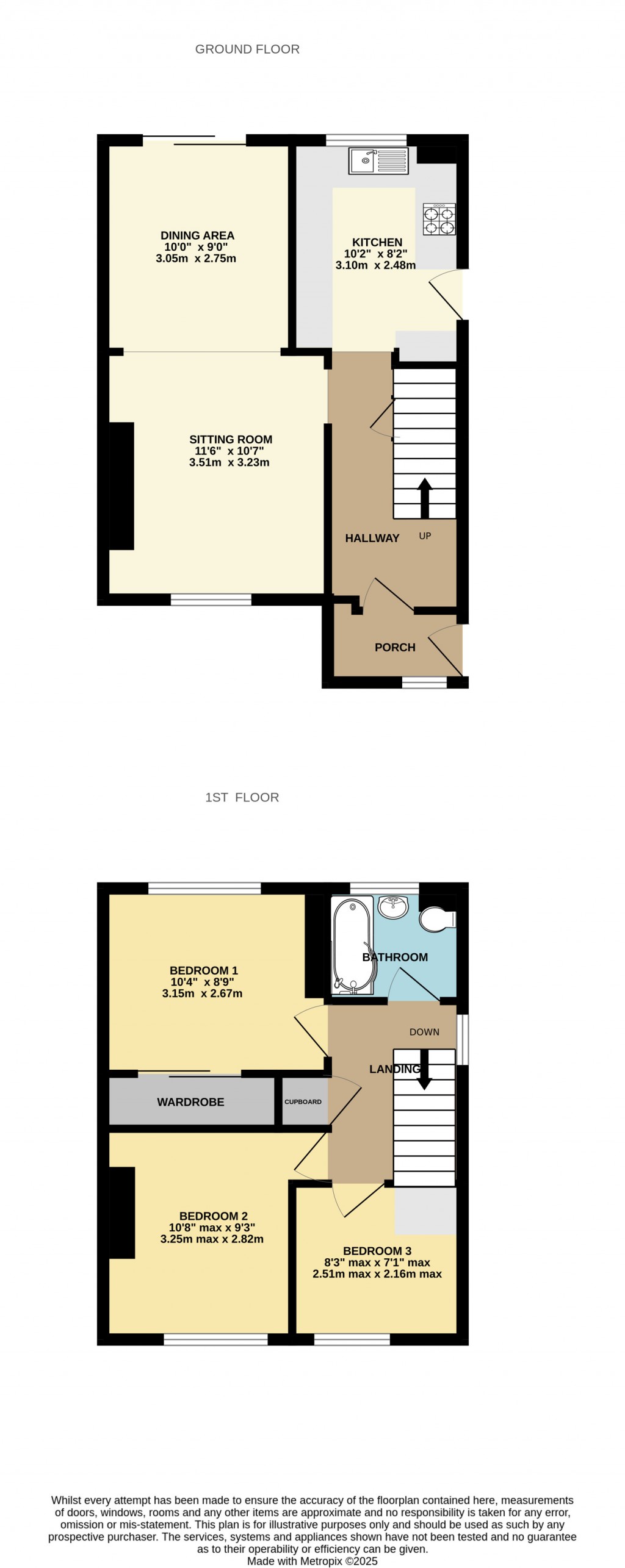 Floorplans For Coombe Lane, Shepton Mallet, Somerset