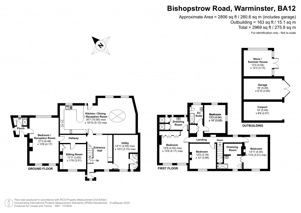 Floorplans For Bishopstrow, Wiltshire