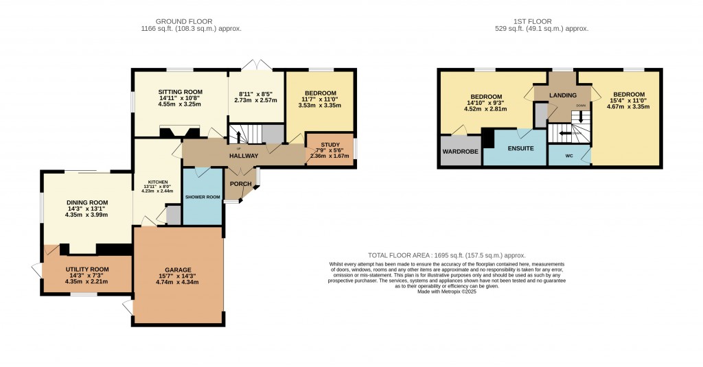 Floorplans For Stone Allerton, Axbridge, Somerset